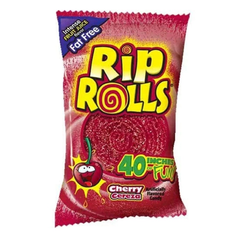 Rip Rolls Full Box 24x Packs Rip Rolls Cherry Fat