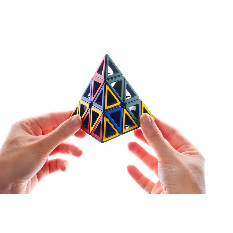 Meffert's Hollow Pyraminx - The Original Transparent Tetrahedron Brainteaser Puzzle