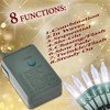 Holiday Essence Chasing Christmas Lights, 8 Function Controller 140 Clear
