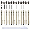 RJLLKD 13 Pack Micro Fineliner Art Drawing Pens with White