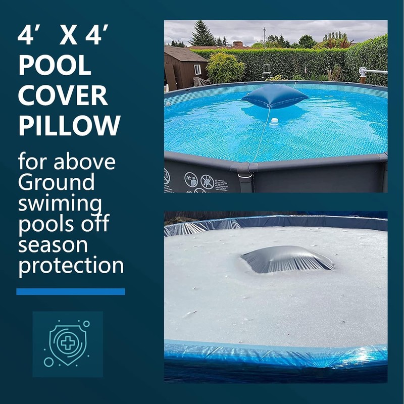 4'x4' Pool Pillows for Above Ground Pools, Winterizing Ice Equalizer