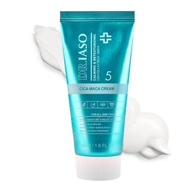 IASO Dr CICA MACA CREAM | Korean Soothing Moisturizer for Sensitive skin, Calming Repair Cream with Centella & Maca, Lightweight Hydrating Daily Cream, 1.6oz
