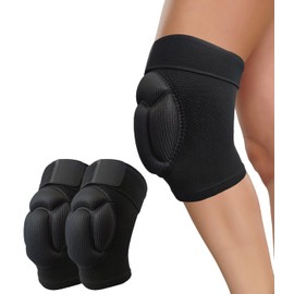 SUJAYU 2 Pack Turtle Volleyball Knee Pads for Women Men Wrestling Knee Pads Wrestling Gear, Crash Pad Snowboarding Gear Knee Protector Soft Knee Pad for Work (Medium)