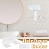 AHANDMAKER 4 Sets Universal Hair Dryer Holder, Wall Mount Hair