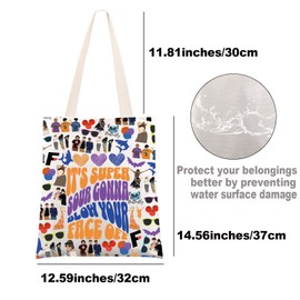JNIAP Sturniolo Tote Bag Chris & Matt & Nick Gifts Team Orange Purple Blue Gifts Sturniolo Merch, It's Super, Large