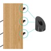 uxcell 10 Pcs 1/4 Inch 45 Degree Angle Beveled Washer,