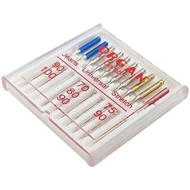 YEQIN 10pcs Organ Needles, Domestic Sewing Machine Needles Jeans, Universal & Stretch Combi Pack
