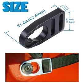 CNRAYT Strap Replacement Buckle Clip Aluminum Seat Clips Replaces Spare Parts Repair Kit Compatible with Kayak Seats Fit for Lifetime Emotion Style Button Type Seat Straps Repair Clip 4PCS