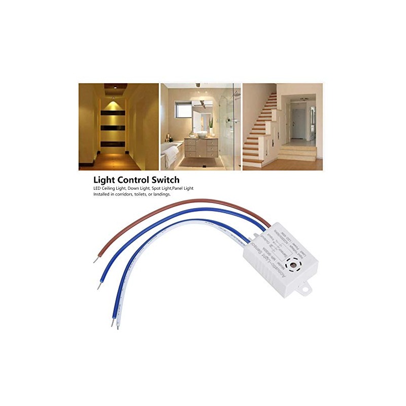 Sensor LED Módulo con Detección Automática y Control de Sonido