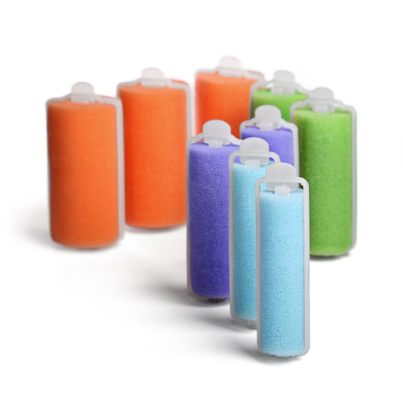 Goody GoCurl Foam Hair Rollers, Assorted Colors, 36 Count