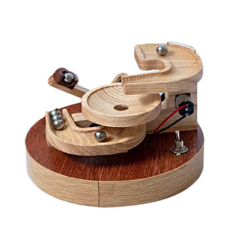 Wooden Marble Machine Wooden Marble Perpetual Motion Ball Desk Toy