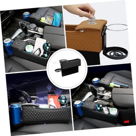 MAGICLULU 1Pc Vehicle Seat Storage Case Durable Car Sundries Organizer with Coin Storage Design for Mobile Phones Beverages More Car Seat Box for Efficient Space