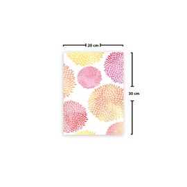 Le Jardin du Lin Printed Cotton Bags with Drawstring, Shopping Bag, Fabric Bag, Fabric Bag, Vegetable Bag, Reusable, Environmentally Friendly, Multipurpose, Foldable, Size: 20 x 30 cm