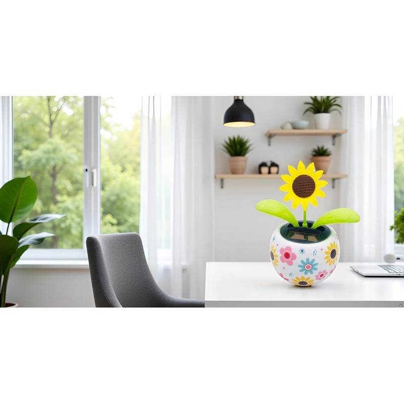 Sunflower Solar Dancing Flower Solar Dancing Solar Toys, Solar Powered