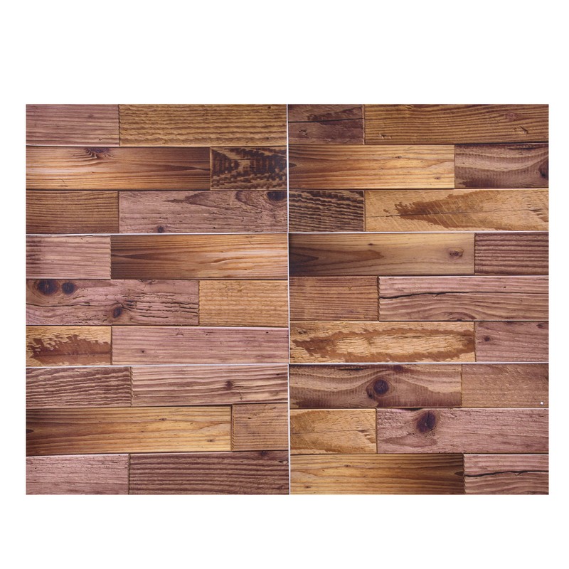 18PCS Wall Stickers Peel and Paste Wood Grain Furniture Refurbishment