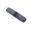 2Pcs Travel Toothbrush Case Holder Hard Plastic Portable Toothbrush Toothpaste