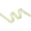 VATIN Apple Green and White Gingham Ribbon, Each Roll Measuring