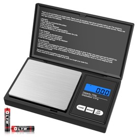 Mik-Nana Digital Pocket Scale, 500g x 0.01g Small Digital Scales Grams Ounces Grains, Herb Scale, Jewelry Scale, Portable Travel Food Scale, Kitchen Scale, LCD Backlit Display