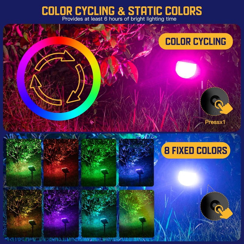Kyosho Solar Spot Lights Outdoor, IP67 Waterproof Solar Lights for