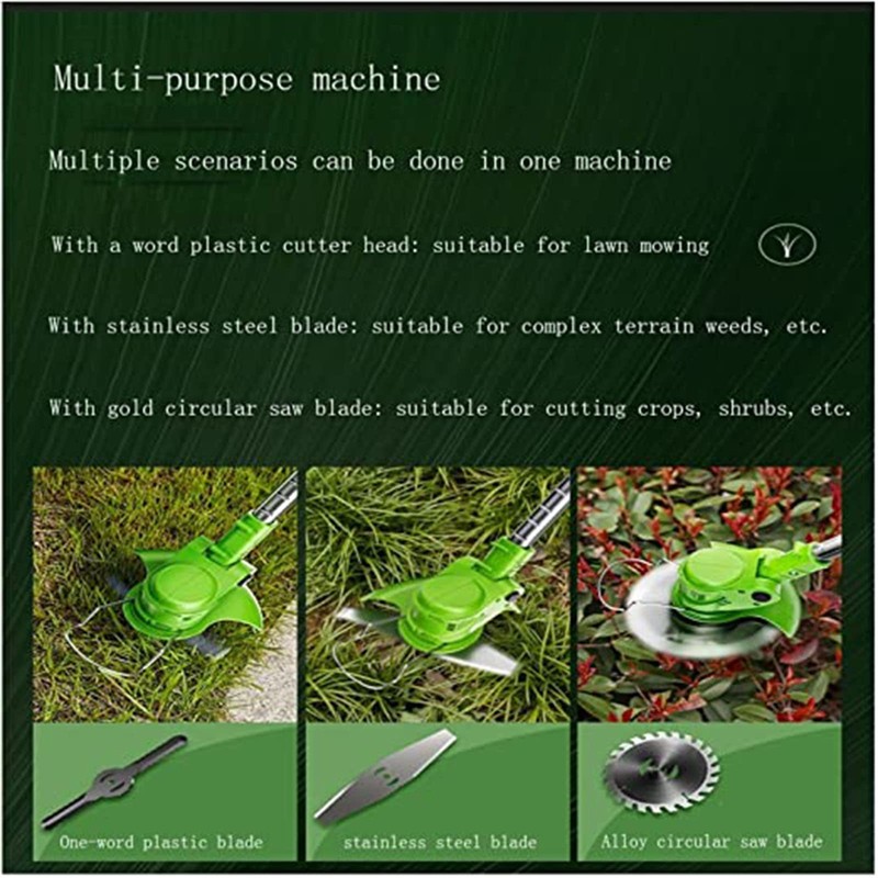 Knutat Weed Wacker,24V 2Ah Battery Powered Weed EaterString Trimmer with