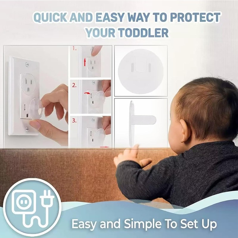 Baby Safety Clear Outlet Covers (24 Pack) – Child Proof