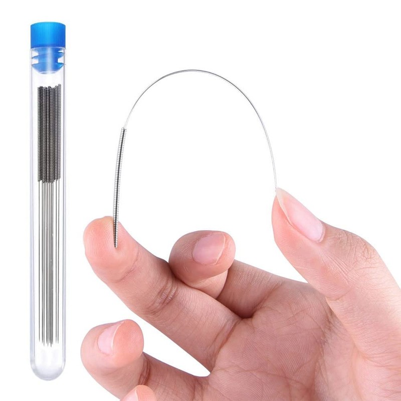 Hailege 10pcs Nozzle Cleaning Needles 0.15 0.2 0.25 0.35 0.4