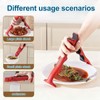ANIS·KEBBR Heat Resistant Silicone Hot Dish Gripper 3-in-1 Lock Anti-Scald