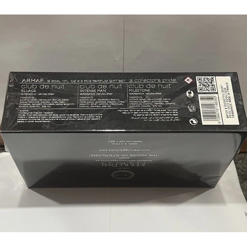 Armaf Club De Nuit Collector's Pride Parfum Gift Set 3pc