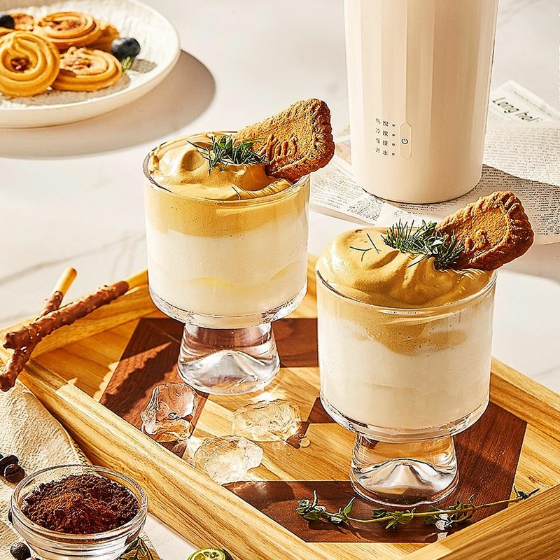 binsakao 6 Set 7 oz Glass Dessert Bowls Cups -
