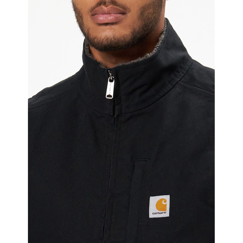 Carhartt Carhartt Men's Sherpa Lined Mock-Neck Vest, Black, Medium