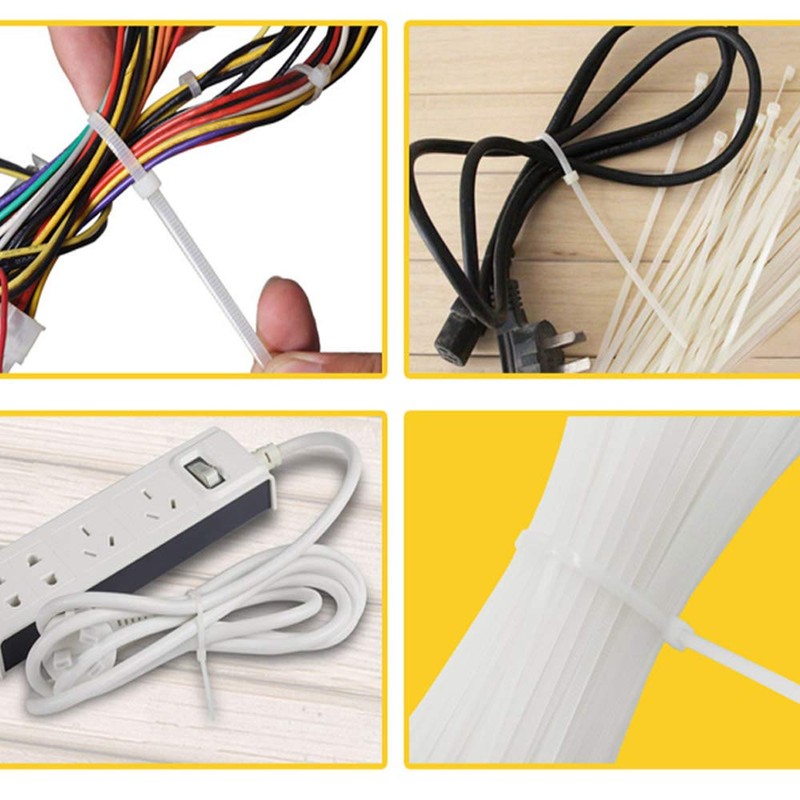 100 8 inch pieces Cable Zip Nylon Heavy Duty Self