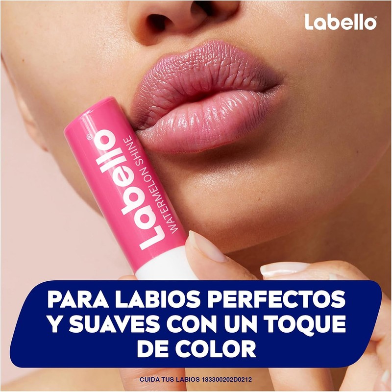 LABELLO Bálsamo labial con color Sandía (4.8g) protector labial con