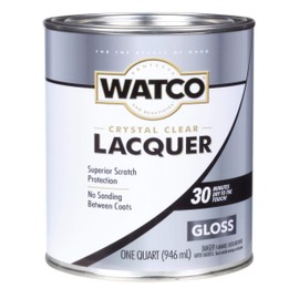 Watco 63041 Lacquer Clear Wood Finish, Quart, Clear Gloss (New Version)