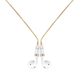 Lawonda Anti-Lost Neck Strap for Airpods, Strong Magnetic Necklace Holder String, Sports Lanyard for Headphone Compatible with AirPods 1&2 /3rd /Pro/Pro 2 O Gold