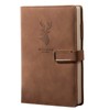 416P Super Thick Business Notebook A5 Buckle Sheepskin Notepad(Deer Head