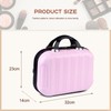 HAHONIA Hard Shell Vanity Cases with Elastic Band and Zipper,