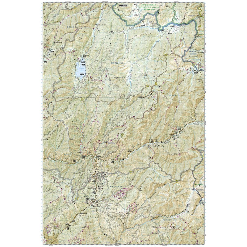 Boise National Forest Central Map