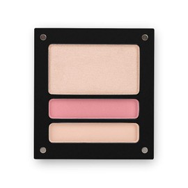 Jolly Dim by Inglot Eyes & Glow Natural Set - 1 Highlighter & 2 Eyeshadows Matte. Face and Eye Makeup Palette
