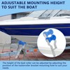 BALAVA 5inch Adjustable Keel Roller Assembly, Boat Trailer Rollers with