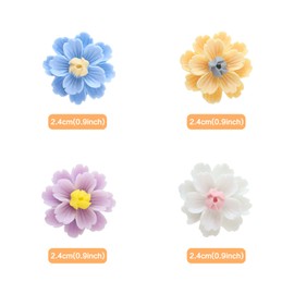 Blumomon 20 Pcs Flower Cupcake Toppers Bridal Engagement Baby Shower Birthday Party Cupcake Decorations Picks Anniversary Party Decorations Supplies