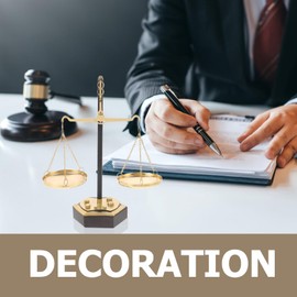 Alipis Vintage Libra Jewelry Tower, Fairness Balance Scale Lawyer Decor, Lawyer Scale of Justice Farmhouse Candleholder