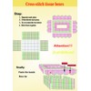 Btibpse 3D Cross Stitch Kits Simple Embroidery Tissue Box Needlecrafts