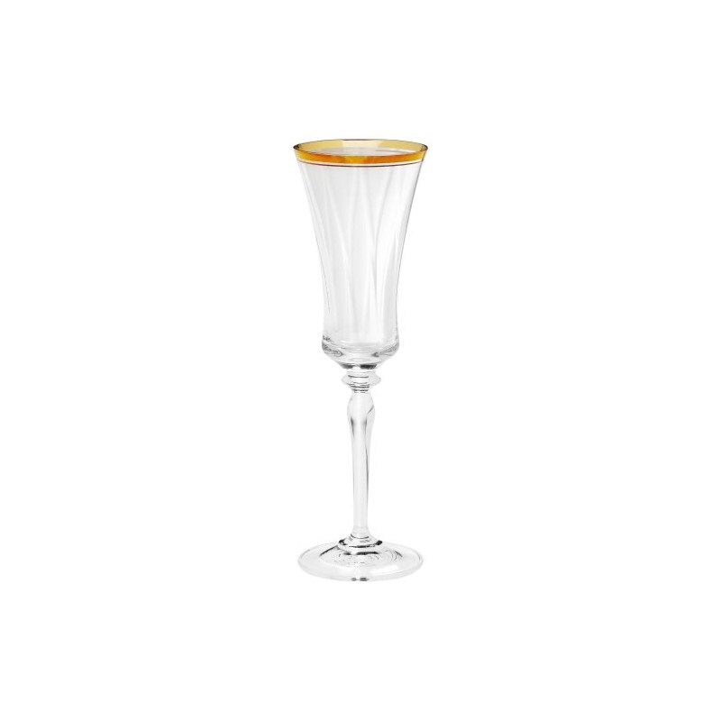 Mikasa Jamestown Gold Fluted Champagne Glass