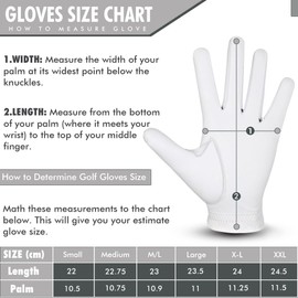 Golf Gloves for Men Womens - Cabretta Leather Golf Gloves Left/Right Hand | Pack of 1