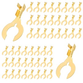 50 Pieces Connector Kit, Bare Crimping Terminals, Brass, Crimping Cable, Crimping Tool, Terminal, Wiring Tool, DIY, Bare Crimping Terminals (0.24 mm + 0.32 inches (8.2 mm)