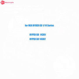 Mesimsple Alum Hyper Go 14301 Shock Tower for 1/14 MJX Hyper Go 14301 14302 Front Rear Shocks Towers Upgrades Parts Gray