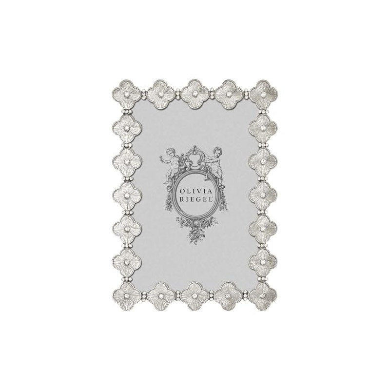 Olivia Riegel Silver Clover 4 x 6 Frame - RT2453