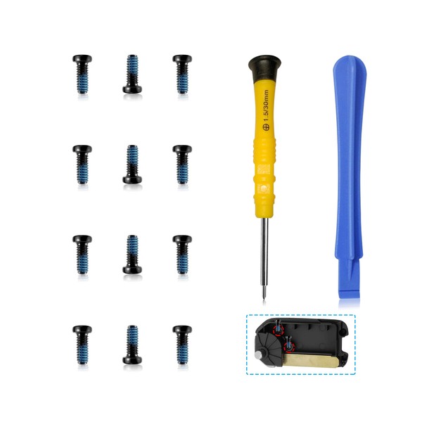 [Upgraded] 12PCS Key Fob Screw with Repair Kit,Replacement Part 35116-SDA-A11