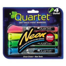 Dry-Erase Paint Markers (4 Colors) + Deluxe Eraser Scofoam from Little Folks
