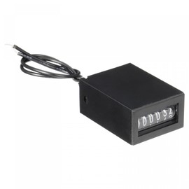 uxcell Electromagnetic Counter 6 Digits 0-999999 Counting Range Electronic Pulse Counter Digital Totalizer DC 7-24V